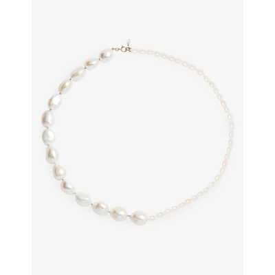 The Alkemistry Poppy Finch 14ct Yellow-gold And Freshwater Pearl Necklace In 14ct Yellow Gold