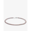 YOKO LONDON CLASSIC 18CT WHITE-GOLD AND PINK FRESHWATER PEARL NECKLACE