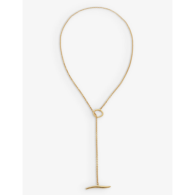 Monica Vinader Nura Reef Lariat 18ct Yellow Gold-plated Vermeil Sterling Silver Necklace