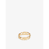 MARIA BLACK FAMILY 22CT YELLOW GOLD-PLATED STERLING-SILVER RING