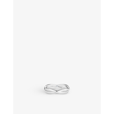 De Beers Infinity 18ct White-gold And 0.06ct Diamond Ring In 18k White Gold