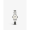 LONGINES LONGINES WOMEN'S CREAM L2.128.4.77.6 MASTER COLLECTION STAINLESS STEEL AND DIAMOND AUTOMATIC WATCH,49855143