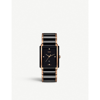 Rado R20207712 Integral Diamonds Yellow Gold-plated Ceramic And 0.031ct Diamond Quartz Watch In Stainless Steel