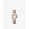 LONGINES L8.112.5.87.6 PRIMALUNA 18CT ROSE GOLD-PLATED STAINLESS-STEEL AND 0.044CT DIAMOND QUARTZ WATCH
