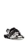 Ugg Fluff Yeah Slide In Black Marble