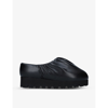Yume Yume Camp Shoe Ruched Mules In Black
