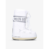 MOON BOOT MOON BOOT GIRLS WHITE KIDS ICON JUNIOR BRANDED NYLON SNOW BOOTS 3-7 YEARS,49391184