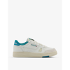 Reebok Lt Court Suede And Leather Trainers In Chalk Seaport Teal Alaba