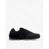 ADIDAS Y3 ADIDAS Y3 MENS BLACK WHITE Y-3 SPRINT MESH AND LEATHER LOW-TOP TRAINERS,40211486