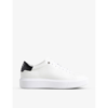 Ted Baker Lornea Magnolia-detail Leather Trainers In White-blk