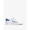 Ted Baker Tarliah Magnolia-detail Low-top Leather Trainers In White-blue