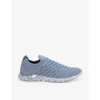 Apl Athletic Propulsion Labs Techloom Wave Logo-embroidered Stretch-knit Low-top Trainers In Slate White Marble