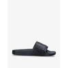 Givenchy 4g Logo Embossed Slip-on Sandals In Black