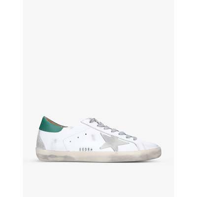 Golden Goose Super-star Leather Low-top Sneakers In White/comb