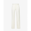 JOSEPH JOSEPH WOMEN'S IVORY MORRISSEY RELAXED-FIT HIGH-RISE WIDE STRETCH-CREPE TROUSERS,54459497