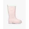 CHLOÉ LOGO MID-RISE RUBBER WELLINGTON BOOTS 6-9 YEARS