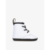 Dr. Martens' 1460 Ankle-length Leather Crib Shoes 0-6 Months In White