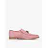 Kurt Geiger Men's Hugh Eagle Head Quilted Slip On Loafers In Pink