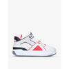Just Don Tennis Courtside Mid-top Leather Sneaker In Grey/light