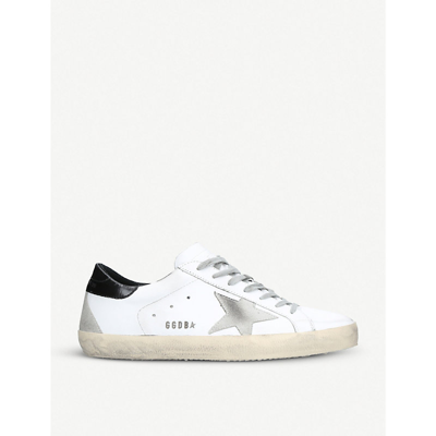 Veja Mens White/blk Women's Superstar Distressed Leather Trainers Eur 42 / 8 Uk