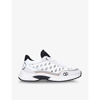 Valentino Ready Go Runner Mesh And Leather Trainers In Bone/comb