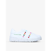 Valentino Open For A Change Rockstud Low-top Sneakers In White/comb