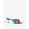 Christian Louboutin Multitaski 70 Slipper-mule In Multicolor Leather In Multi/lin Confettis