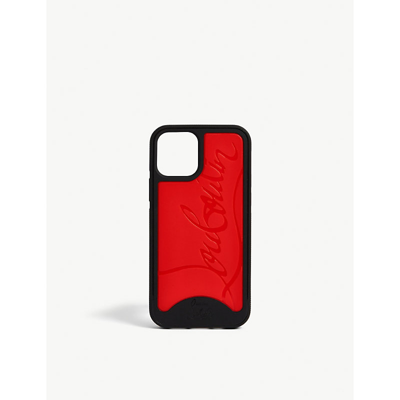 在庫処分 激安 Christian 12 Iphone Sneakers Loubiphone Black/red Louboutin iPhoneアクセサリー