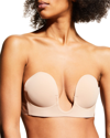 Fashion Forms Voluptuous U-plunge Self-adhesive Backless Strapless Bra In Nude