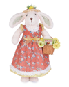 Karen Didion Originals Flower Basket Bunny Decor