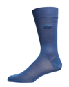 Brioni Men's Solid Crew Socks In Lt Blue