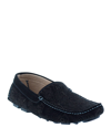 Robert Graham Men's Soprano Paisley-print Suede Drivers In Black