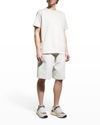 Burberry Phelix Cotton French Terry Drawstring Shorts In Parchment