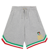Dolce & Gabbana Italia Cotton Track Shorts In Melange Grigi