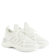 Jimmy Choo Cosmos Crystal-embellished Sneakers In V White/silver Mix