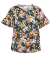 Velvet Lucy Flutter Sleeve Top Daffodil In Daffodil