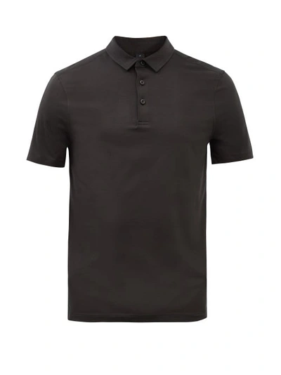 Lululemon Evolution Short Sleeve Polo Shirt In Black