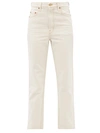 B Sides Plein High-rise Straight-leg Jeans In Neutrals