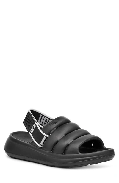 Ugg Toddler Sport Yeah Slingback Sandals In Black/black