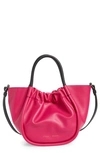 PROENZA SCHOULER SMALL RUCHED LEATHER CROSSBODY TOTE