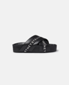 Stella Mccartney Logo Slippers Women In Black