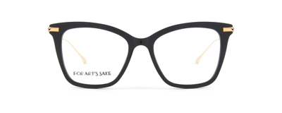 For Art's Sake Paris Op251 Cat Eye Blue Light Eyeglasses In Clear