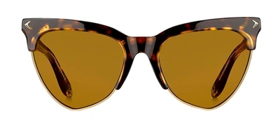 Givenchy Gv7078s 70 0086 Cat Eye Sunglasses In Brown