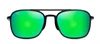 Maui Jim Keokea Mj Gm447-11 Navigator Polarized Sunglasses In Green