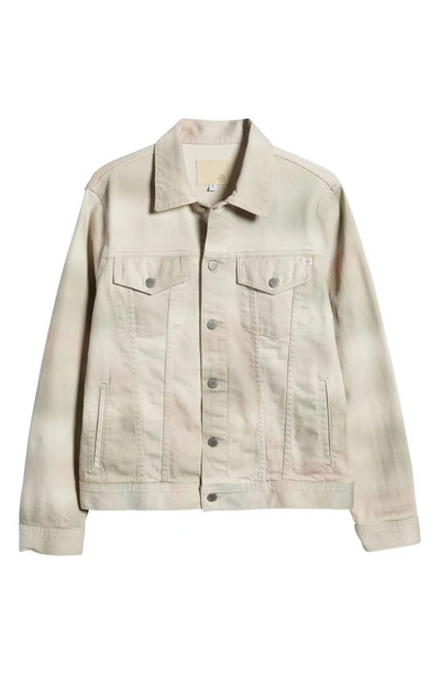 Ag Dart Camo Stretch Cotton Denim Jacket In Blended Clay Neutral Multi