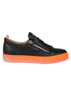 Giuseppe Zanotti Frankie Low-top Leather Sneakers In Nero
