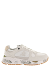 Premiata Low-top Panelled Sneakers In Off White
