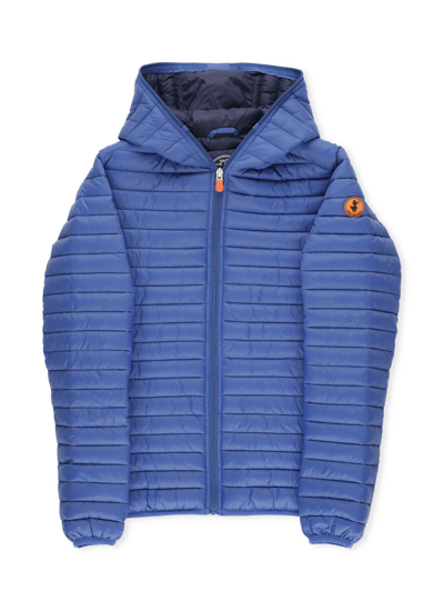 Save The Duck Kids' Giga Down Jacket In Snorkel Blue