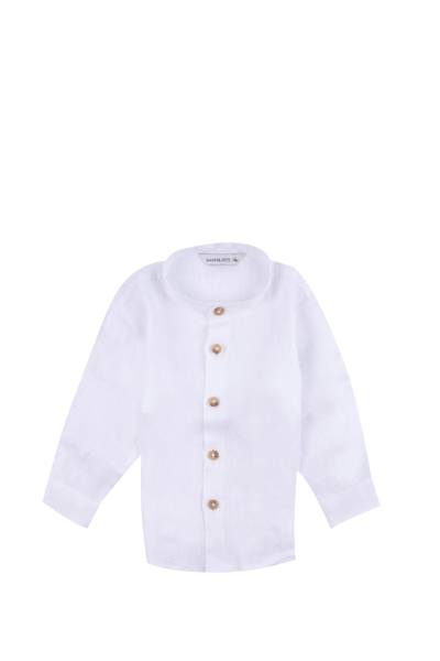 Manuel Ritz Babies' Linen Shirt In White