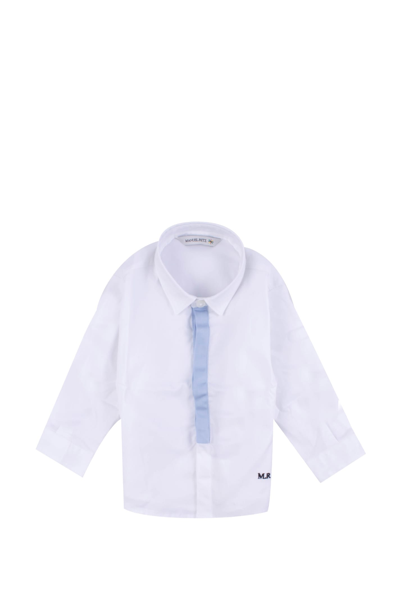 Manuel Ritz Babies' Cotton Shirt In White